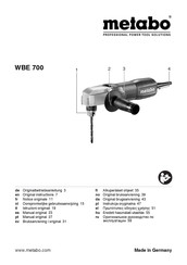 Metabo WBE 700 Manual Original