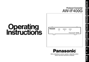 Panasonic AW-IF400G Manual De Instrucciones