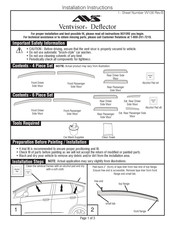 LUND AVS Ventvisor Instrucciones De Instalación