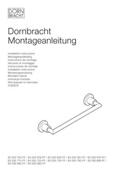 Dornbracht 83 030 720-FF Instrucciones De Montaje