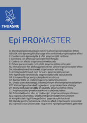 Thuasne Epi PROMASTER Manual De Instrucciones