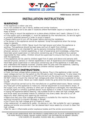 V-TAC VT-3220 Instrucciones De Instalación