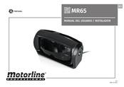 Motorline professional MR65 Manual Del Usuario / Instalador