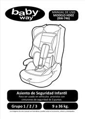 Baby way BW-746 Manual De Uso