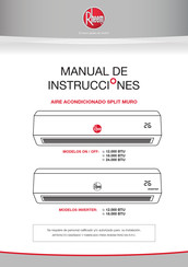 Rheem ACSP-12K-O Manual De Instrucciones