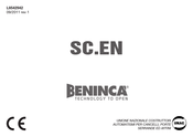 Beninca SC.EN Manual De Instrucciones