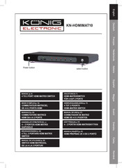 König Electronic KN-HDMIMAT10 Manual De Uso