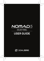 GOAL ZERO NOMAD 5 Guia Del Usuario