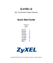 Zyxel G-4100 Guia De Inicio Rapido