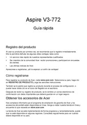 Acer Aspire V3-772 Guía Rápida