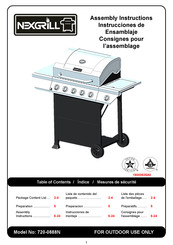 Nexgrill 720-0888N Instrucciones De Ensamblaje