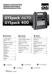 GYS GYSPACK 400 Manual De Instrucciones