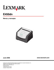 Lexmark E450dn Manual De Instrucciones