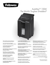 Fellowes AutoMax 100M Manual De Instrucciones