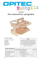 Opitec Hobbyfix 113.015 Instrucciones De Montaje