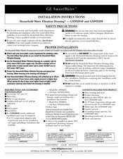 GE SmartWater GXWH20F Instrucciones De Instalación