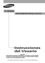 Samsung CL-29Z40MQ Instrucciones De Usuario