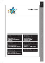 HQ AVSWITCH-80 Manual De Uso