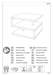 Couchtisch LITTLE BIG 6215620184 Instrucciones De Montaje