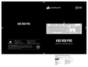 Corsair K60 RGB PRO Manual Del Usuario