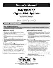Tripp-Lite SMX1500LCD Manual Del Propietário