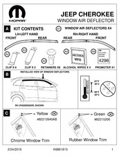 Mopar 82215206 Instrucciones De Montaje