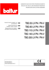 baltur TBG 140 LX PN-V Manual De Instrucciones