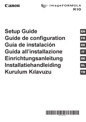 Canon imageFORMULA R10 Guia De Instalacion