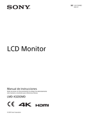 Sony LMD-X3200MD Manual De Instrucciones