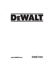 DeWalt DWE7491 Traducido De Las Instrucciones Originales