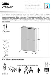 Forte OHIO OHS722X4 Instrucciones De Montaje