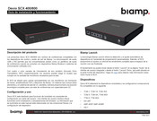 Biamp Devio SCX 400 Guía De Instalación Y Funcionamiento