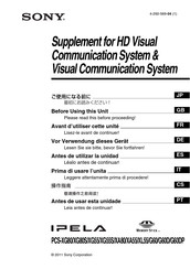 Sony IPELA PCS-G60 Manual De Instrucciones