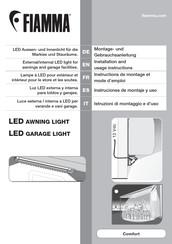 FIAMA LED GARAGE LIGHT Instruciones De Montaje Y Uso