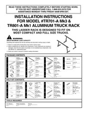 Werner TR801-A Mk1 Instrucciones De Instalación