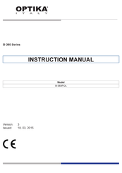 Optika Italy B-383POL Manual De Instrucciones