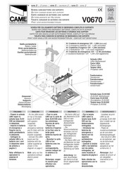 CAME Z Serie Guia De Inicio Rapido