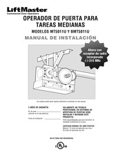 LiftMaster BMT 5011U Manual De Instalación