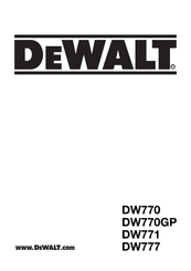 DeWalt DW771 Traducido De Las Instrucciones Originales