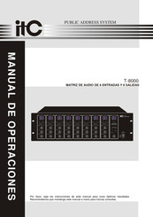 ITC T-8000 Manual De Operaciones