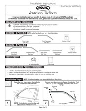 Auto Ventshade Ventvisor Instrucciones De Instalación