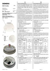 Siemens DELTA reflex SD230N Instrucciones De Servicio Y De Montaje