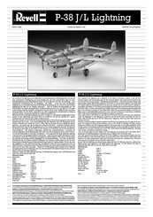 REVELL P-38 J/L Lightning Manual De Instrucciones