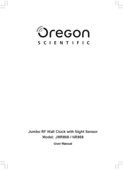 Oregon Scientific JMR868 Manual Del Usuario