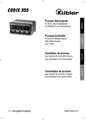 Kübler CODIX 555 Manual Del Usuario