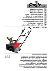 Grizzly Tools ASF 4046 L-Lion Traducción Del Manual De Instrucciones Original