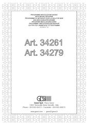 Gessi 34261 Manual De Instrucciones