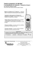 Radioshack 43-3535 Manual Del Propietário