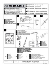 Subaru E551SSC100 Instrucciones De Montaje