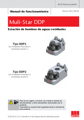 ACO Haustechnik Muli-Star DDP1 Manual De Funcionamiento